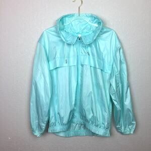 LAYERS Bright Blue Windbreaker Jacket Size M